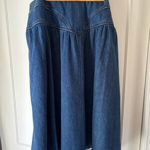 Marks & Spencer Per Una Blue Denim Skirt